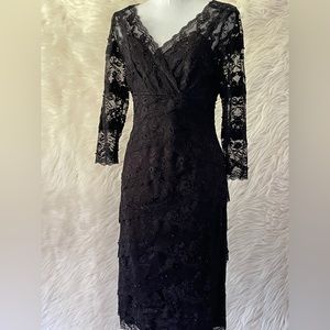 Elegant Black Lace Event Dress